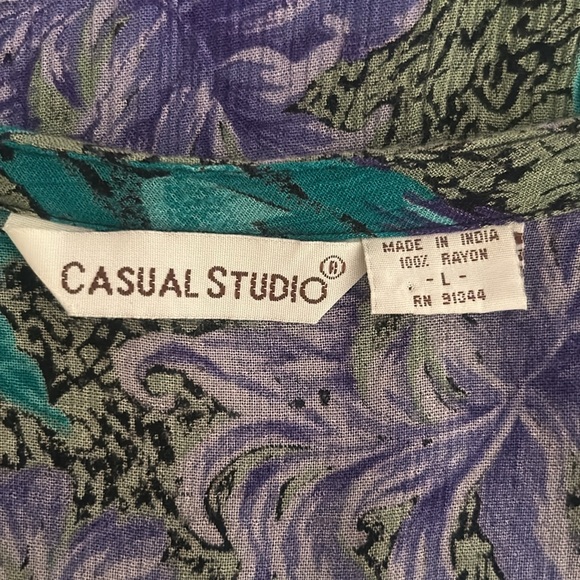 Vintage Casual Studio Floral Botton-up Jumpsuit - Picture 7 of 7